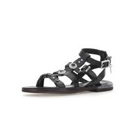 A.S.98 GRANT Niedrige Ledersandale Damen NERO 41