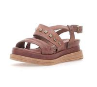 A.S.98 LALLA Niedrige Ledersandale Damen CALVADOS 39