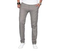 A. Salvarini Karierte Herren Leichte Chino Stoff Hose Stretch Regular Chinohose AS370