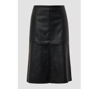 A-Shape-Rock in Leder-Optik mit Naht-Details 44 schwarz 2174148.9999.44