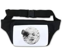 A Trip to The Moon Man in The Moon Space Rocket Gürteltasche, Weiß