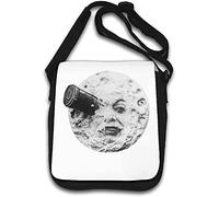 A Trip to The Moon Man in The Moon Space Rocket Umhängetasche, Weiß