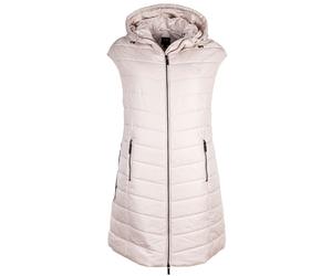 A|X ARMANI EXCHANGE Damen Daunen-Weste - Steppweste,ärmellos, Reißverschluss, Kapuze Creme / L L Grau