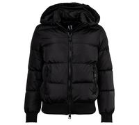 Armani Exchange Damen Icon Project Logo Patch Kurze Länge Jacke Schwarz M, Schwarz, 38