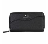 A|X ARMANI EXCHANGE Damen Geldbörse - Wave Zip Around, Logo, 10,5x18,5x2,5cm (HxBxT) One size Schwarz