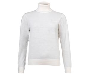 A|X ARMANI EXCHANGE Damen Rollkragenpullover - Feinstrick, Schurwolle, Logo, einfarbig Beige / XS XS Beige