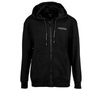 AX ARMANI EXCHANGE Damen Sweatjacke - Reißverschluss, Kapuze, Logo Schwarz/Gold S
