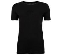 AX ARMANI EXCHANGE Damen T-Shirt - Rundhals, Kurzarm, Glitzer-Logo, Baumwolle Schwarz S