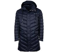 A|X ARMANI EXCHANGE Herren Daunen-Mantel - Steppjacke, Reißverschluss,Kapuze, Logo Aufdruck Dunkel Blau / S S Blau