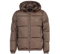 A|X ARMANI EXCHANGE Herren Daunenjacke - Steppjacke mit Kapuze, Reißverschluss, Echte Daunen, Warm Gefüttert Beige / 2XL XXL Beige
