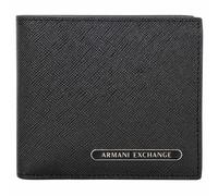 A|X ARMANI EXCHANGE Herren Geldbörse - Barcelona Bifold, Geldbeutel, Echtleder, 10x12x2cm (HxBxT) Schwarz / One Size One size Schwarz