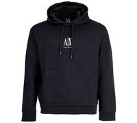 AX ARMANI EXCHANGE Herren Hoodie - Sweatshirt, Kapuze, Logo, Baumwoll-Mix Dunkelblau L