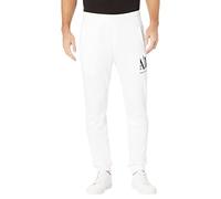A|X ARMANI EXCHANGE Herren Icon Hose Trainingshose, Weiß, Mittel