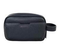 A|X ARMANI EXCHANGE Herren Kulturbeutel - Alex Beauty, Waschtasche, Lederimitat, 15x22x7cm (HxBxT) One size Blau