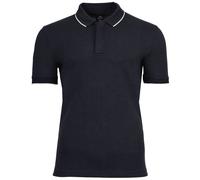 Armani Exchange Zip-Polo Herren Slim Fit Kurzarm Blau Größe M