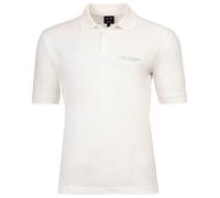 AX ARMANI EXCHANGE Herren Poloshirt - Knopfleiste, Logo, Pique, Baumwolle Weiß 2XL