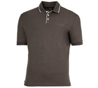 AX ARMANI EXCHANGE Herren Poloshirt - Logo, Cotton Stretch, Kontraststreifen Anthrazit (Chimera) S