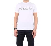 ARMANI EXCHANGE T-Shirt mit Label-Print Modell 'milano/nyc' in Weiss, Größe XL