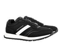 AX ARMANI EXCHANGE Herren Sneaker - Drop Microsuede, Nylon, Mesh, Retro, Logo Schwarz EUR 41