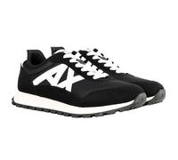 Sneaker ARMANI EXCHANGE "Sneaker SNEAKER DROP MICROSUEDE+MESH+CALF PU", Herren, Gr. 41, schwarz (schwarz, weiß), Obermaterial: 60% Polyester PES. 20% Polyamid PA. 20% Polyurethan PU. Futter: 100% Poly