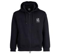 A|X ARMANI EXCHANGE Herren Sweatjacke mit Kapuze - Hoodie Full-Zip, Baumwoll-Mix M Blau