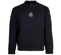 A|X ARMANI EXCHANGE Herren Sweatshirt - Pullover, Rundhals, Logo, Baumwoll-Mix S Blau