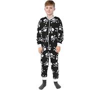 A2Z 4 Kids Baumwoll Einteiler Für Kinder Einteiler Pyjama Loungewear - Cotton Onesie 162 Black._5-6