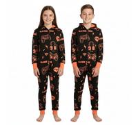 A2Z 4 Kids Baumwolle Strampelanzug Für Kinder Strampelanzug Pyjama - Cotton Onesie 182 Game Time Black._5-6