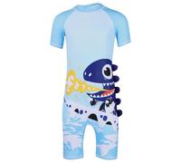A2Z 4 Kids Einteiliger Badeanzug für Jungen und Mädchen, kurzärmelig, schnell trocknend, Cartoon-Dinosaurier-Hai-Designs für Kinder, Badeanzug, Pool, Strand, Wasserspiel, Urlaub, für Kinder im Alter