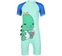 A2Z 4 Kids Einteiliger Badeanzug für Jungen und Mädchen, kurzärmelig, schnell trocknend, Cartoon-Dinosaurier-Hai-Designs für Kinder, Badeanzug, Pool, Strand, Wasserspiel, Urlaub, für Kinder im Alter