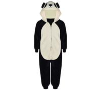 A2Z 4 Kids Jungen Mädchen Vlies Strampelanzug Eins Stück Kapuzen Animal Super Weich - E.Soft Panda 11-12.