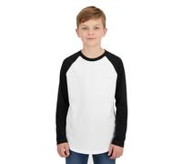 A2Z 4 Kids Jungs Plain Lang Ärmel Lightweight Sportbekleidung - T Shirt PL425 Black 11-12