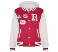 A2Z 4 Kids Mädchen Baseball Kapuzen Rosa R Mode NYC/Fox Jacke Varsity Stil Mantel Lang Ärmel Beiläufig Mode Geschenke Alter 2-13 Jahre