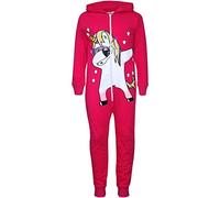 A2Z 4 Kids Mädchen Baumwolle Overall A2Z Onesie Einteiler Dabbing Einhorn Starts All In One Spielanzug Nachtwäsche Overall Alter 5-13 Jahre