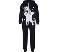 A2Z 4 Kids Mädchen Baumwolle Overall A2Z Onesie Einteiler Dabbing Einhorn Starts All In One Spielanzug Nachtwäsche Overall Alter 5-13 Jahre