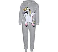 A2Z 4 Kids Mädchen Baumwolle Overall A2Z Onesie Einteiler Dabbing Einhorn Starts All In One Spielanzug Nachtwäsche Overall Alter 5-13 Jahre