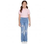 A2Z 4 Kids Mädchen Denim Jeans Kompfort Dehnbar Jeggings Bell Bottom - Jeans JN37 Light Blue 9-10