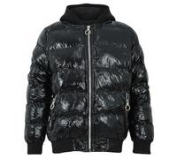 A2Z 4 Kids® Mädchen Jungen Mode Shiny Gepolstert Jacke Metallisch - Jacket JK28 Black 11-12