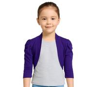 A2Z 4 Kids® Neu Kinder Mädchen Ruched Ärmel Stilvoll Zucken Bolero Cropped Strickjacke 2 3 4 5 6 7 8 9 10 11 12 13 Jahre