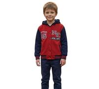 A2Z 4 Kids Unisex Kinder Mädchen Jungen Baseball Bequem NY ATHLETIC - NY Jacket Red 9-10