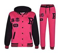A2Z 4 Kids Unisex Mädchen Jungen Baseball Trainingsanzug R Mode Fuchs - T.S Baseball FOX Cerise 5-6