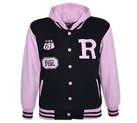 A2Z4Kids B.B Kapuzen R Fashion Fox Jacke Varsity Baseball - B.B Jacket New Fox Baby Pink 5-6