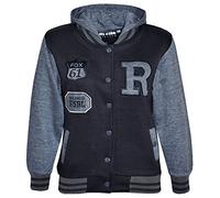 A2Z4Kids B.B Kapuzen R Fashion Fox Jacke Varsity Baseball - B.B Jacket New Fox Charcoal 9-10