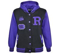 A2Z4Kids B.B Kapuzen R Fashion Fox Jacke Varsity Baseball - B.B Jacket New Fox Purple 9-10
