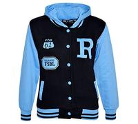 A2Z4Kids B.B Kapuzen R Fashion Fox Jacke Varsity Baseball - B.B Jacket New Fox Sky Blue 7-8