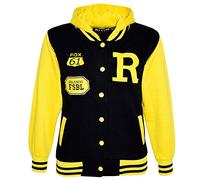 A2Z4Kids B.B Kapuzen R Fashion Fox Jacke Varsity Baseball - B.B Jacket New Fox Yellow 9-10