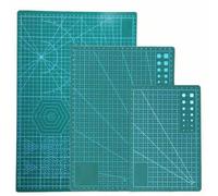 A3/A4/A5 Leder Schneidematte, selbstheilende Rotationsklinge Schneidematte für Basteln, weiche grüne Leder Schneidebrett für Basteln