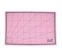 A3, faltbare Schneideunterlage, selbstheilend, Verbund-PVC, weißer Kern, DIY-Handwerk, Schneidematte für Künstler, Studenten, Büro, Arbeit, Kunstwerkzeug, 11,8 x 17,7 Zoll (A3 rosa faltbar)