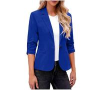 AACH Blazer Kurz Damen Festliches Revers Anzugjacke Elegant Slim Fit Vielseitige Mantel Oversize Leichte Jackett Sportlich Casual Damenblazer Einfarbig Basic Jacke mit Taschen Arbeitsanzug