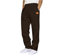 AACH Jogginghose Herren Baggy Gerade Hosen Weites Bein Sweathose Elastische Taille Trainingshose mit Taschen Freizeithose Winter Warme Sporthose Bequeme Wanderhose Teenager Y2K Streetwear